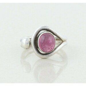 Sterling Silver Amethyst Ring Size 8